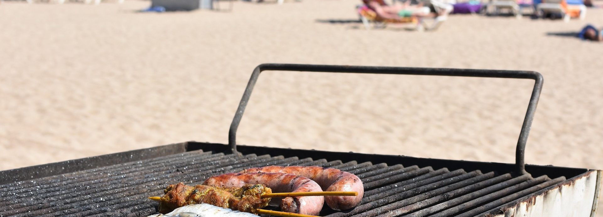 grill na plaży
